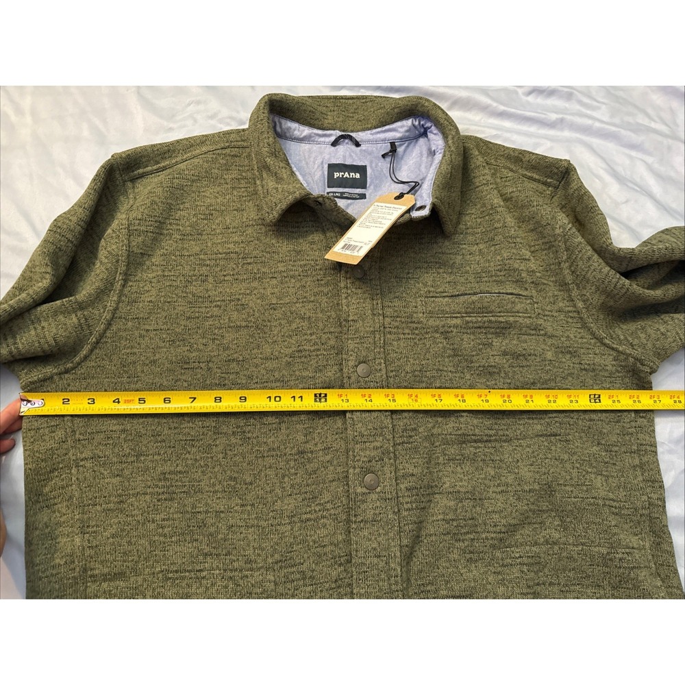 prAna Men's Tri Thermal Threads Overshirt Rye Green Size XXL - Picture 4 of 16